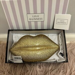 Lulu Guinness Perspex Lips Clutch